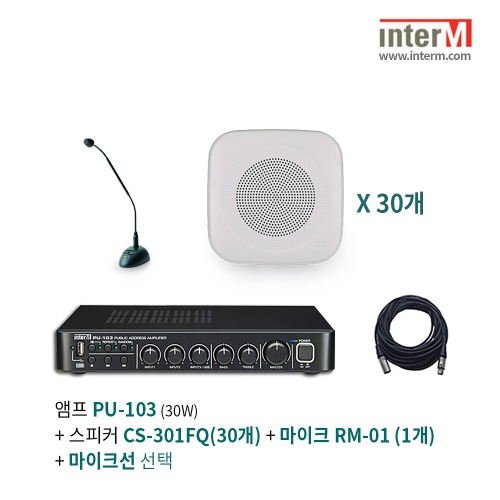 인터엠 PU-103 + RM-01 + CS-301FQ(30개) 패키지